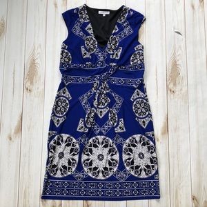 Lovely ⚡️ Electric Blue Print Dress